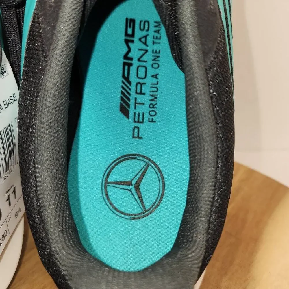 ADIDAS FEROZA MERCEDES AMG PETRONAS F1 TEAM SHOES Mens Size 10 Black